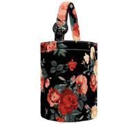 lcndlsoe Women's Bucket Handbag, Funny Elephant Taco Lemon Canvas Tote Bag Purses Trendy Shoulder Bag