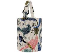 lcndlsoe Women's Bucket Handbag, Universe Galaxy Nebula Night Starry Sky in Rainbow Colors Canvas Tote Bag Purses Trendy Shoulder Bag