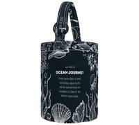 lcndlsoe Women's Bucket Handbag, Universe Galaxy Nebula Night Starry Sky in Rainbow Colors Canvas Tote Bag Purses Trendy Shoulder Bag
