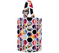 lcndlsoe Women's Bucket Handbag, Universe Galaxy Nebula Night Starry Sky in Rainbow Colors Canvas Tote Bag Purses Trendy Shoulder Bag