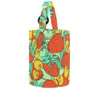 lcndlsoe Women's Bucket Handbag, Universe Galaxy Nebula Night Starry Sky in Rainbow Colors Canvas Tote Bag Purses Trendy Shoulder Bag