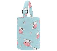 lcndlsoe Women's Bucket Handbag, Universe Galaxy Nebula Night Starry Sky in Rainbow Colors Canvas Tote Bag Purses Trendy Shoulder Bag