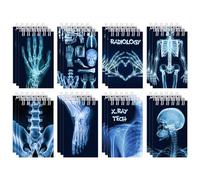 Lcnjscgo 24 Pcs Radiology X Ray Mini Spiral Notebooks X Ray Pocket Notepads Journal Memo Pads for Radiology Birthday Party Favors Gifts Goodie Bag Office School Classroom Rewards