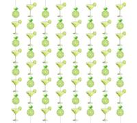 Lcnjscgo 8 PCS Margarita & Matrimony Bachelorette Party Decorations, Pre-Assembled Hanging Martini Banner, Green, Paper, Round, Party Decorations