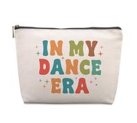 Lcoanriut Dance Teacher Gifts Travel Makeup Bag, Dancer Gifts In My Dance Era Gifts for Dancers Women, Christmas Graduation Birthday Gifts for Dance Lovers Dancers Dance Team Coach Teacher Makeup Bag,