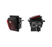 lcocove JD 2pcs 30A Power Switch 12V/24V/36V DC Boat Rocker Switch ON/Off Switch 4Pins Toggle Switch with UL Certificate Waterproof Switches (DC Red LED 4pins)