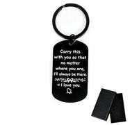 LCOLYDM Valentines Gifts Him, 1 Pack Boyfriend Birthday Gift, Keychain | Stainless steel keyring with box, Sentimental reminder for men, Durable lightweight material, 1 Piece, Portable car key decor