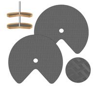 Lconvicely 2 Pack 26In Lazy Susan Shelf Liner, EVA Circle Lazy Susan Liner for Kitchen Cabinets, Non Adhesive Liners Mats for Shelf Drawer Refrigerator Cupboard, Gray
