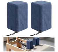 Lconvicely 2 Pcs Anti-Slip Pilates Reformer Shoulder Block Covers (Blue)