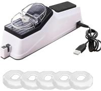 LCPKUTTR Electric Knife Sharpener, Professional Knife Sharpener for Kitchen Knives Automatic Knives Sharpener, 5 Seconds for Quick Sharpening & Polishing with Protective Cover 1pcs lr-104026