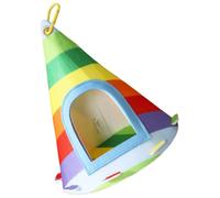 Lcpucc Castle Bird Nest - Hanging Felt Ornament with Conical Design and Large Entrance