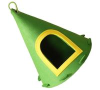 Lcpucc Castle Bird Nest - Hanging Felt Ornament with Conical Design and Large Entrance