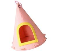 Lcpucc Castle Bird Nest - Hanging Felt Ornament with Conical Design and Large Entrance