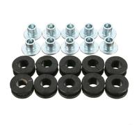 LCQSYE Cowls Set,Motorcycle Mudguard 10Pcs M6 Rubber Grommets Bolt Pressure Relief Cushion Kit Replacement Fit For Yamaha Fit For Suzuki Fairings Parts