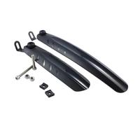 LCQSYE Front and Rear Mud 12/16 Inches Black Folding Bicycle Plastic Front Rear Bike Mudguard Bike Wings Mud Detachable Part MudGuard