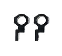 LCQSYE Headlight Bracket Universal 25mm Bumper Spotlight Bracket Auxiliary Lamp Fog Light Fit For Honda NC750X CRF1000L CB650R CBR650 CB500X Fog Light Bracket(Black)