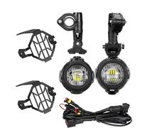 LCQSYE Motorcycle Headlight 2pcs Driving Aux Lights For Motorcycle Fog Lamp Front Head Light Headlight Fog Lights LED 4000Lm 12V 100W LED Motorcycle Headlights(A set)