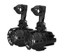 LCQSYE Motorcycle Headlight 2pcs Driving Aux Lights For Motorcycle Fog Lamp Front Head Light Headlight Fog Lights LED 4000Lm 12V 100W LED Motorcycle Headlights(Light and cover)