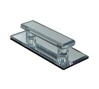 LCR Clear Acrylic Large Adhesive Door Handle - Mirror Design