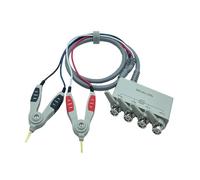 LCR Meter, Test LCR Instrument Cable Digital Bridge Clamp SMD Patch with Shielding Box Better Accuracy Wire Length 1m,Data Save(Paragraph A)