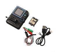 LCR-P1 Transistor Tester with 1.44" Display, LCR ESR Meter for Diode Triode Capacitance Resistance, Multifunction Component Analyzer