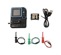 LCR-P1 Transistor Tester with Replaceable Board, Diode Capacitor Resistance Meter, USB Data Export, Zener MOSFET IGBT Analyzer for Hobbyists