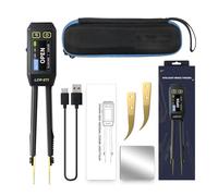 LCR-ST1 Digital Bridge Meter for LCR Tweezer with 1.14" Color Display, 3-Frequency Test (100Hz/1kHz/10kHz), Rechargeable via Type-C, Compatible with Capacitance/Inductance/Resistance Measure