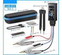 LCR ST2 2-in-1 Digital LCR ESR Clamp Meter Supporting English Chinese Language Modes and Auto Recognition of Resistance Capacitance Inductance (LCR-ST2 Standard)