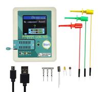 LCR-TC3 Multi Function Transistor Tester, 1.8" LCR TC3 ESR Tester Transistor, High Precision Measurement, for Inductors, Capacitors, Resistors, Diodes/Transistors, Light Emitting Diodes