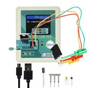 LCR-TC3 Transistor Tester, Multifunction Transistor 4.5V Meter Diode Triode Capacitance Meter with LED Light LCD Display Test Meter for Electronic Maintenance