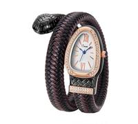 LCSDDWAS Snake Watch, Snake Cuff Bracelet Watch,Women's Watch Light Luxury Snake Shaped Watches, black snake bracelet