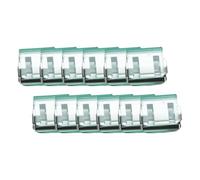 LCSVCCXA 12 Pieces Multipurpose Window Clips to Limit Opening, Protect Children, Hold Pant Legs, Secure Screens, Suitable for, Green