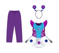 LCSVCCXA Alien Costume Child Robot Dress Cosplay Costume Halloween Accessories Polyester Fiber Suitable for Birthday Party Fancy Dress Representation, XL