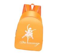 LCSVCCXA Beautiful and Casual Classical Dance Backpack, Ideal for Gymnastics and Latin Dance, Orange
