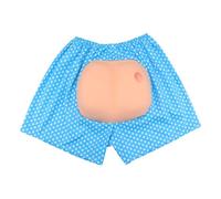 LCSVCCXA Funny Shorts with Fake Butt, Costume Bottoms, Clever Toys, Stand Out And Be Comfortable, blue dot lip prints