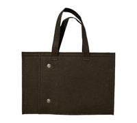 LCSVCCXA Handheld, Shopping Bag with Handles, Open Top, Versatile Carrying Case, Thick Foldable Gift for Outdoor Use, The, Brown