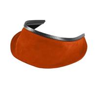 LCSVCCXA Helmet Bib Parabib Welder Cervical Protection Fireproof Wraparound in Artificial Leather Suitable for Personal Protection Welding Work, Orange