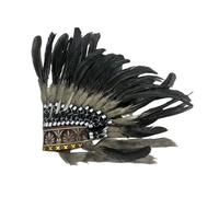 LCSVCCXA Native American Headdress, Dress Up As An Indian Hat for Masquerade, Performance, Dance, Halloween, B
