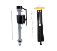 LCSVCCXA Toilet Flush Repair Kit with Fill Valve, Float Valve Kit, Filling Tube and PP Silent Chain, Suitable for T, Yellow