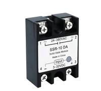 LCTC 10PCS SSR 10A 25A 40A 50A 60A 80A 100A Solid State Relay DC To AC AC To AC DC To DC Single Phase Control Relay 1Pcs(AC-AC,10PCS SSR 80A)