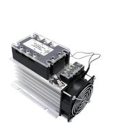 LCTC Three Phase Solid State Relay SSR Zero Cross 3-phase Load Relay 3-32VDC Control With Radiator 380V10A 25A 40A 60A 80A 100A 1Pcs(AC-AC,80A)