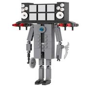 LCTM Skibidi Toilet Titan Building Blocks Toy Cameraman Speakerman Clock TV Man Monitor Action Figure Model Horror Game Multiverse Upgraded Adults Kids Fans Collectible Animation Birthday Gift C