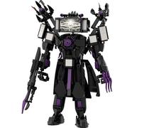 LCTM Skibidi Toilet Titan Building Blocks Toy Cameraman Speakerman Clock TV Man Monitor Action Figure Model Horror Game Multiverse Upgraded Adults Kids Fans Collectible Animation Birthday Gift C