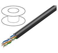 LCU5-10CC-0305-BK Leads U/UTP 4x2x24AWG Wire CCA PVC Black 305m CPR: Fca