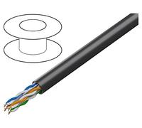 LCU6-10CC-0305-BK Leads U/UTP 4x2x23AWG Wire CCA PVC Black 305m CPR: Fca