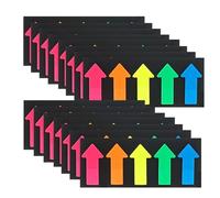 LCUHAVA 1500 Pieces Side Markers Big Arrows Coloured Sticky Notes 5 Colours Arrow Index Marker Reusable Post It Small 2.5 x 4.5 cm Sticky Notes Suitable for Office, School, Home, Memo