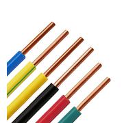Lcuihong-copper wire 17 AWG 1mm2, Single Hard Cores Copper Cable, PVC Insulated Electrical Wiring Building Cable, Colorful Wires Home Application Soft & Strong (Color : Green, Length : 90M)