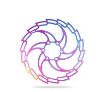 LCUVIMPEX Bicycle Bike Brake Rotor, Brake Rotor Bicycle disc 160/180/203 Colorful Mountain Bike Hollow Ultra-Light disc six Nail Brake Pads(160mm)