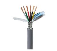 LCUVIMPEX External Shielded Twisted Pair Cable ， TRVVP Towline Shielded Cable 15-22 AWG 2-8 Cores 1m PVC Copper Wire(20 Awg 1meter,3 cores)