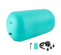 LCUVIMPEX Gymnastics Barrel, Inflatable Gymnastics Tumbling Mat And Backbend Trainer Green Multiple Sizes Pack Of 2(100x80cm)